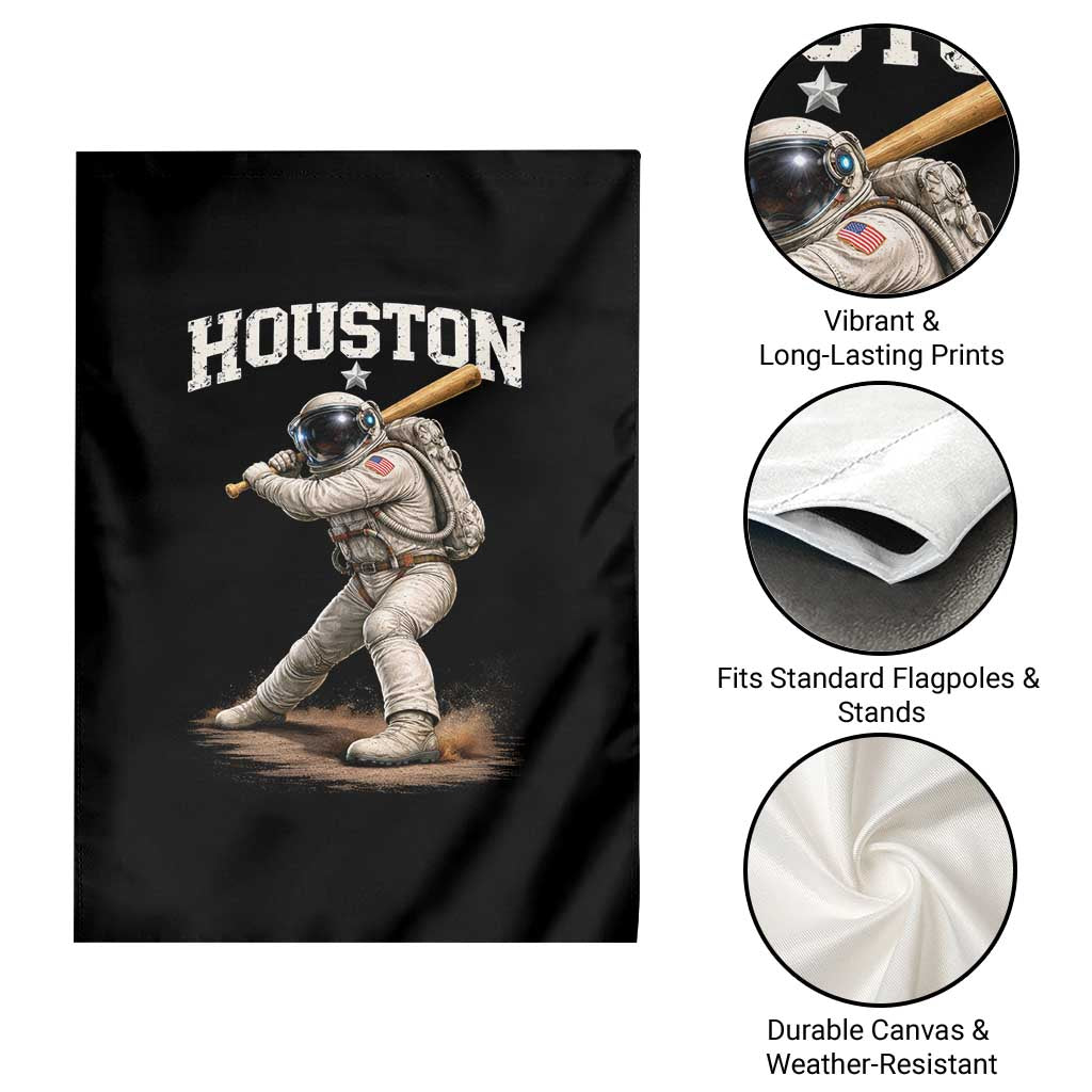 Houston Astronaut Baseball Player Garden Flag Clutch City