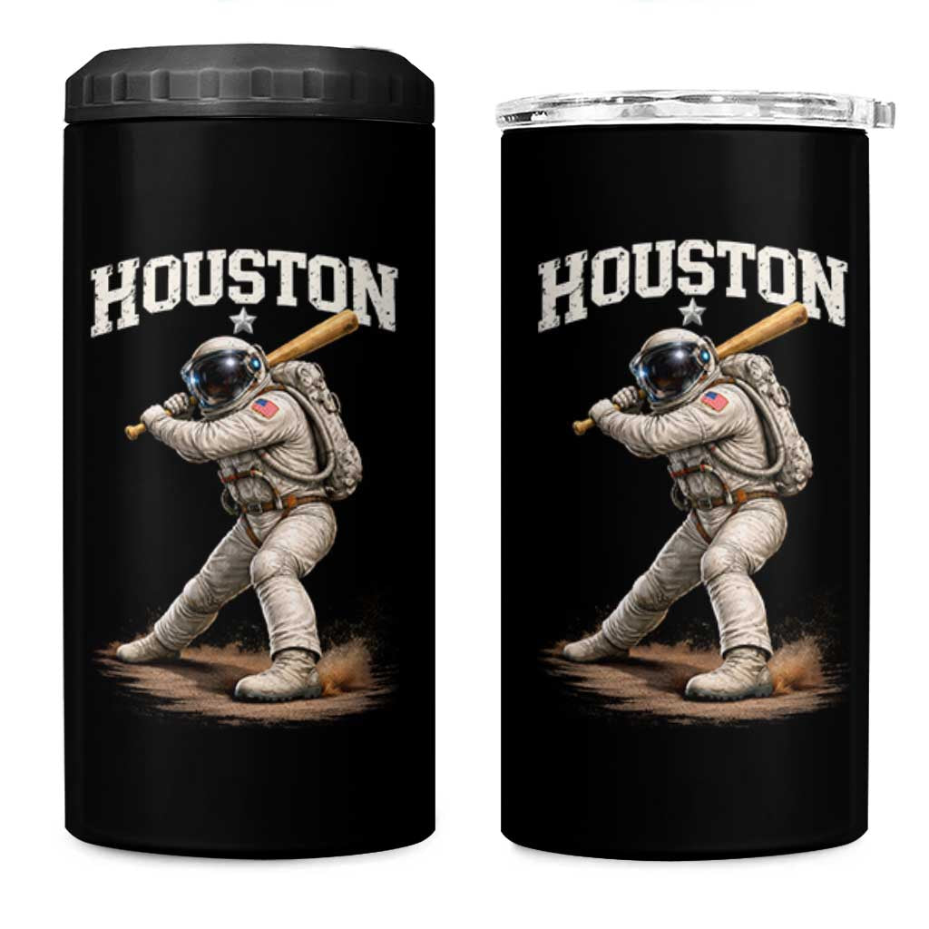 Houston Astronaut Baseball Player 4 in 1 Can Cooler Tumbler Clutch City