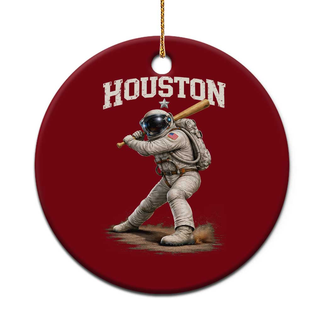 Houston Astronaut Baseball Player Ceramic Ornament Clutch City