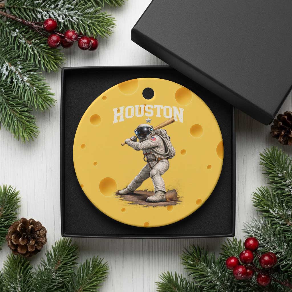 Houston Astronaut Baseball Player Ceramic Ornament Clutch City