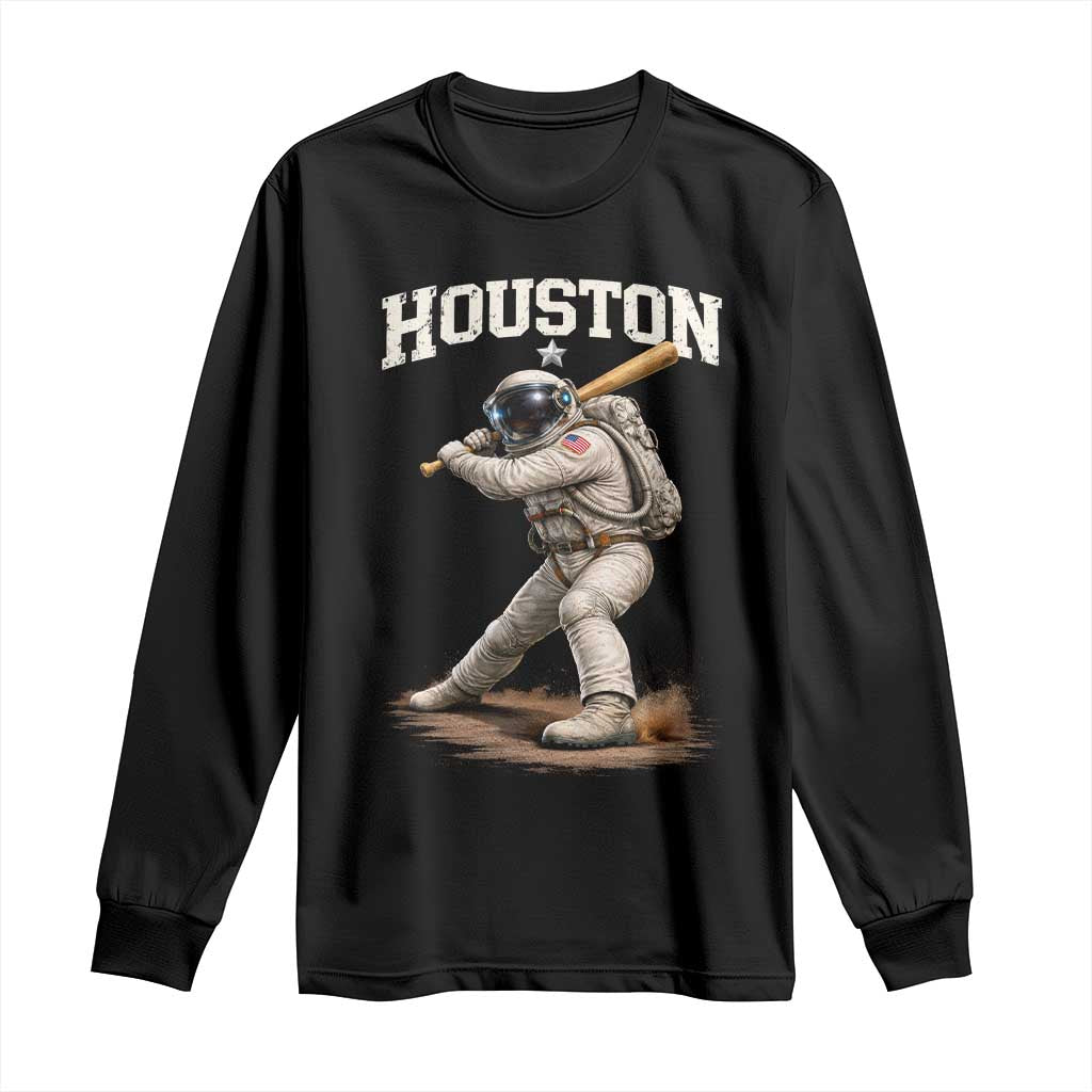 Houston Astronaut Baseball Player Long Sleeve Shirt Clutch City