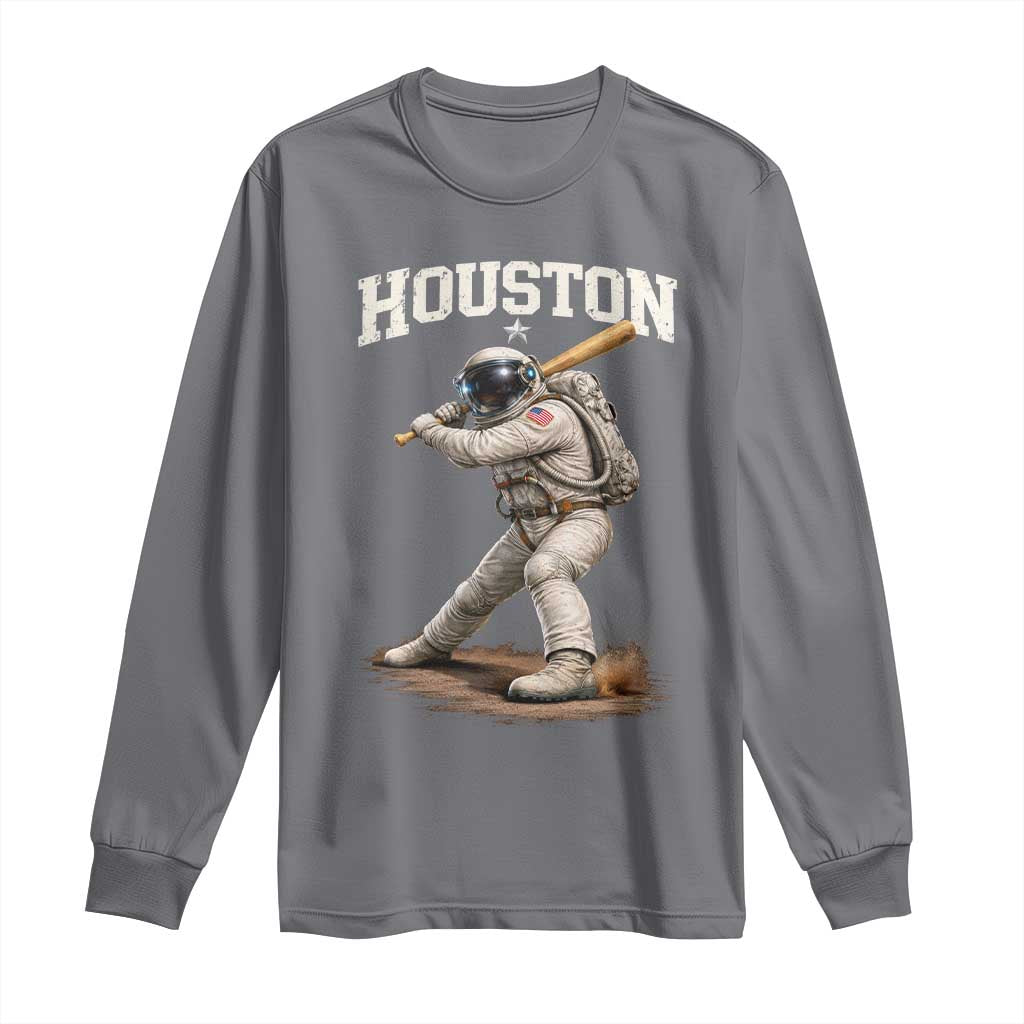Houston Astronaut Baseball Player Long Sleeve Shirt Clutch City