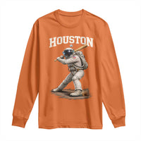 Houston Astronaut Baseball Player Long Sleeve Shirt Clutch City