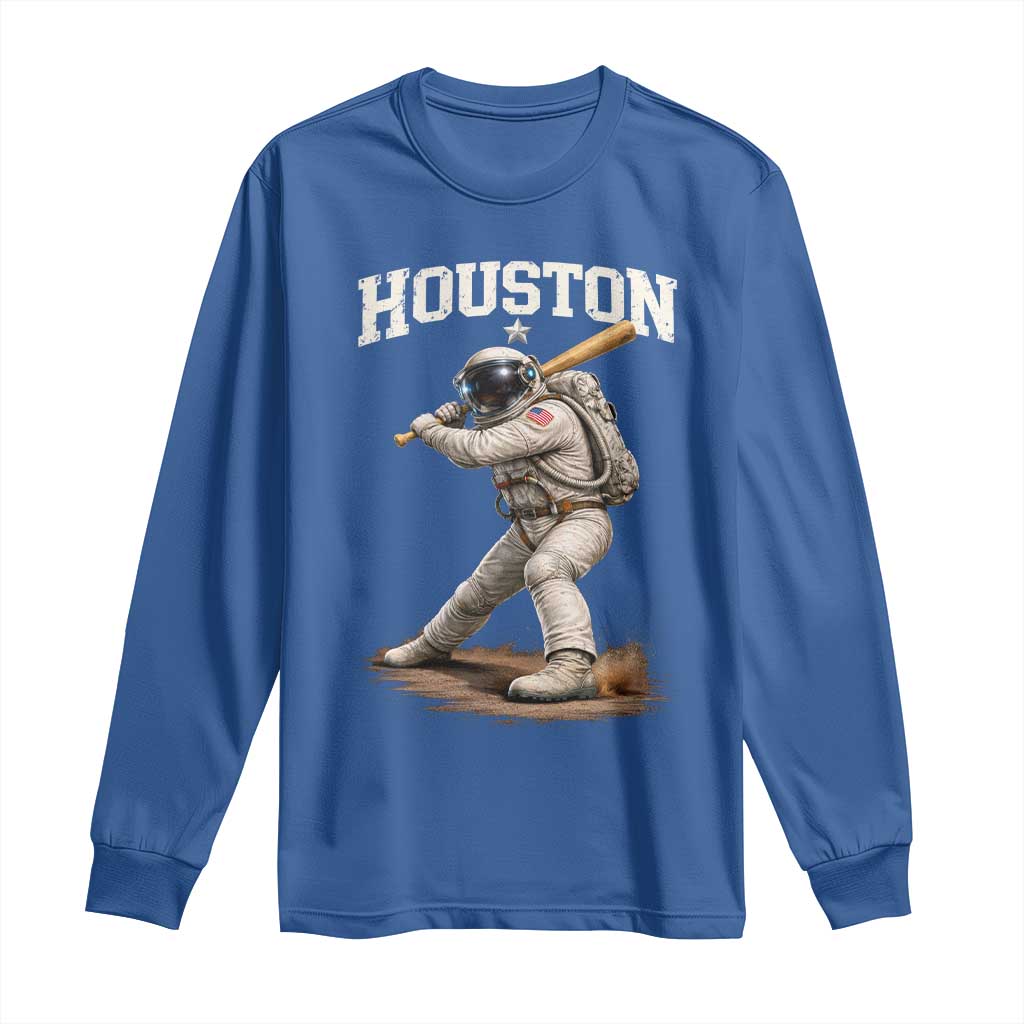 Houston Astronaut Baseball Player Long Sleeve Shirt Clutch City