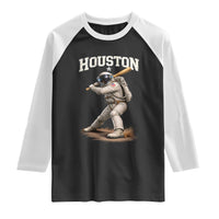 Houston Astronaut Baseball Player Raglan Shirt Clutch City
