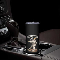 Houston Astronaut Baseball Player Skinny Tumbler Clutch City