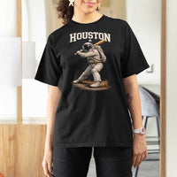 Houston Astronaut Baseball Player T Shirt For Women Clutch City