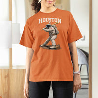 Houston Astronaut Baseball Player T Shirt For Women Clutch City
