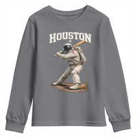 Houston Astronaut Baseball Player Youth Sweatshirt Clutch City