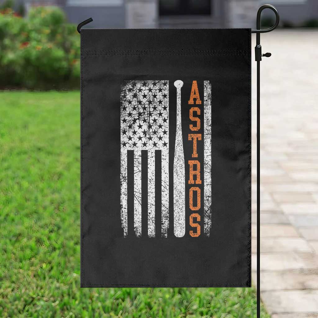 Vintage Astro Garden Flag Last Name Baseball American Flag Retro Style 70s 80s 90s