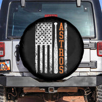 Vintage Astro Spare Tire Cover Last Name Baseball American Flag Retro Style 70s 80s 90s