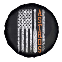 Vintage Astro Spare Tire Cover Last Name Baseball American Flag Retro Style 70s 80s 90s
