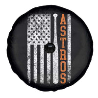 Vintage Astro Spare Tire Cover Last Name Baseball American Flag Retro Style 70s 80s 90s