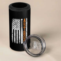 Vintage Astro 4 in 1 Can Cooler Tumbler Last Name Baseball American Flag Retro Style 70s 80s 90s