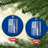 Vintage Astro Ceramic Ornament Last Name Baseball American Flag Retro Style 70s 80s 90s