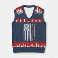 Vintage Astro V-Neck Knit Sweater Vest Last Name Baseball American Flag Retro Style 70s 80s 90s