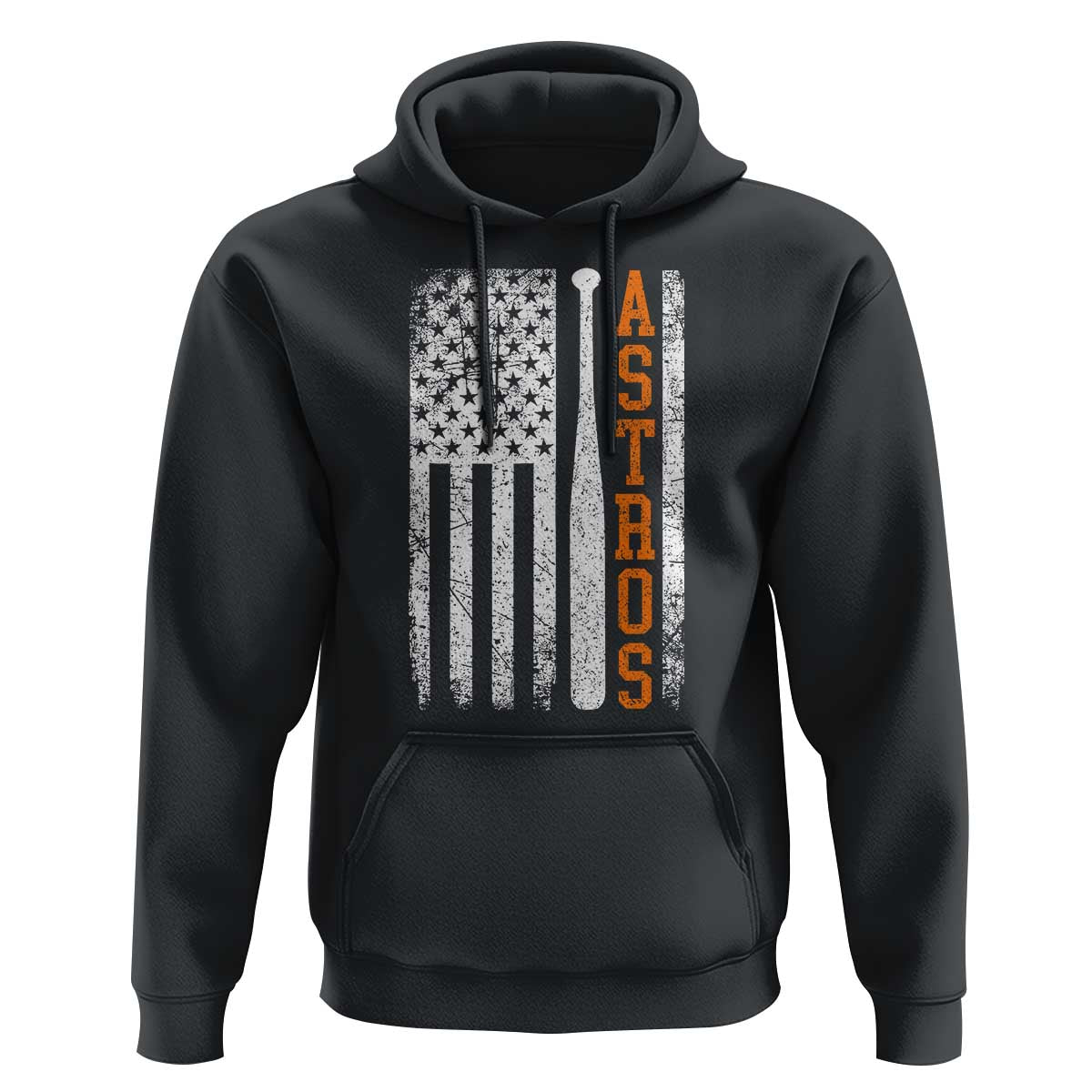 Vintage Astro Hoodie Last Name Baseball American Flag Retro Style 70s 80s 90s