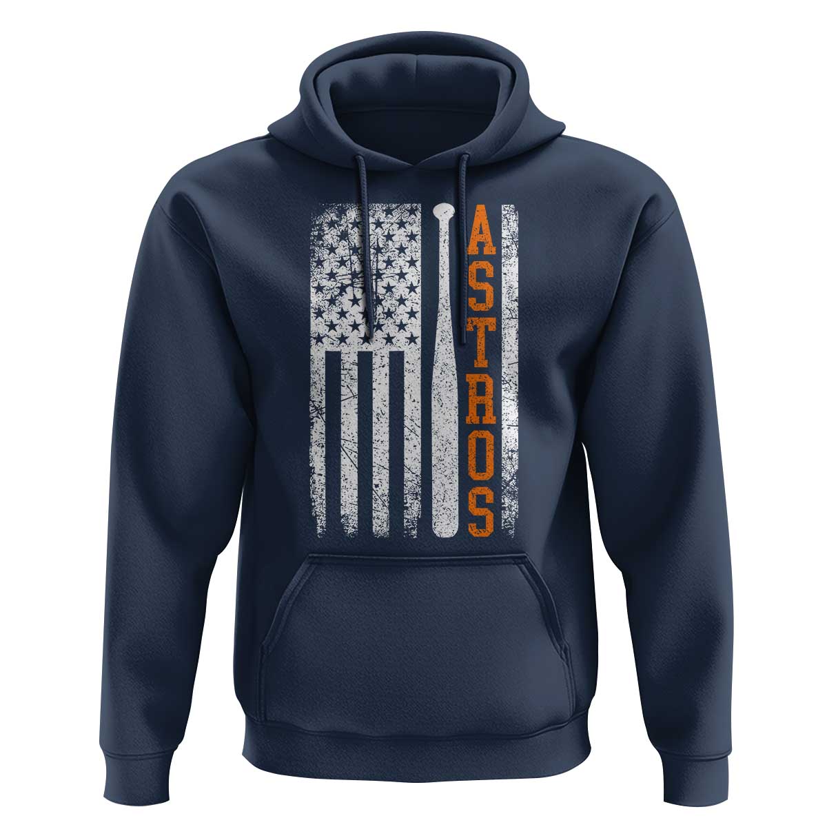 Vintage Astro Hoodie Last Name Baseball American Flag Retro Style 70s 80s 90s