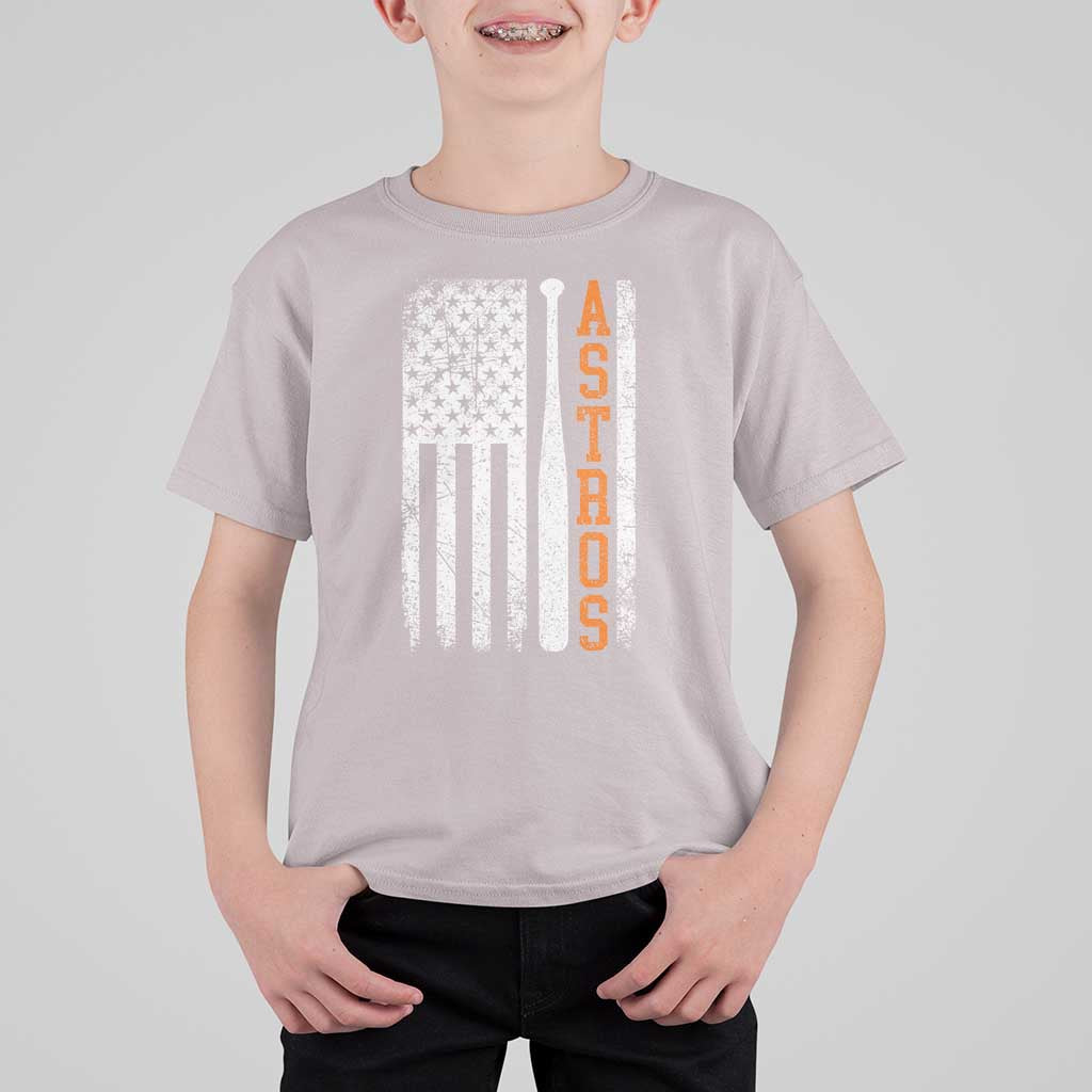 Vintage Astro T Shirt For Kid Last Name Baseball American Flag Retro Style 70s 80s 90s