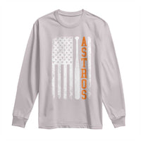 Vintage Astro Long Sleeve Shirt Last Name Baseball American Flag Retro Style 70s 80s 90s