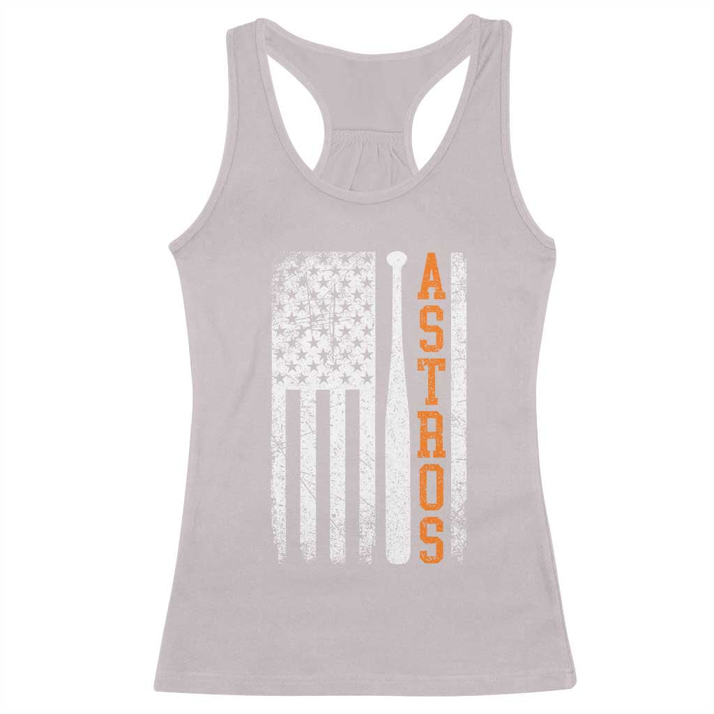 Vintage Astro Racerback Tank Top Last Name Baseball American Flag Retro Style 70s 80s 90s