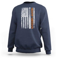 Vintage Astro Sweatshirt Last Name Baseball American Flag Retro Style 70s 80s 90s