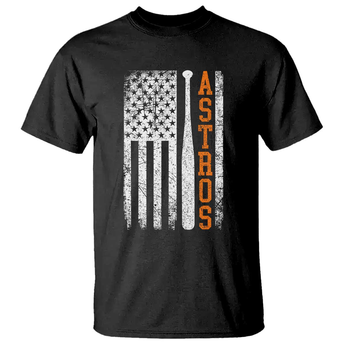 Vintage Astro T Shirt Last Name Baseball American Flag Retro Style 70s 80s 90s