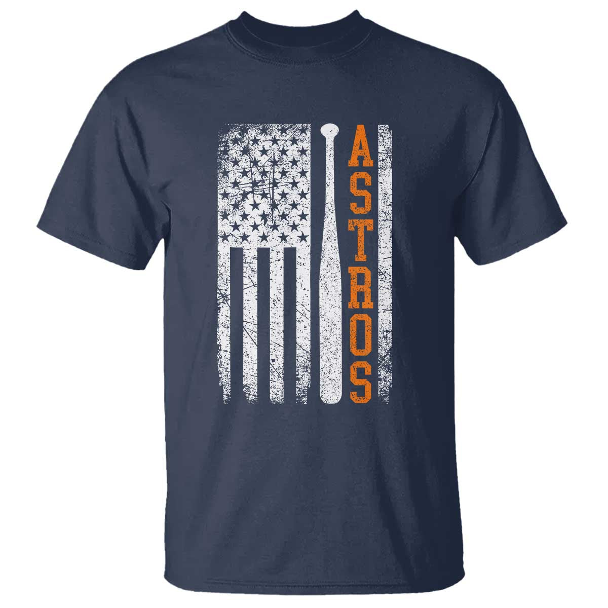 Vintage Astro T Shirt Last Name Baseball American Flag Retro Style 70s 80s 90s