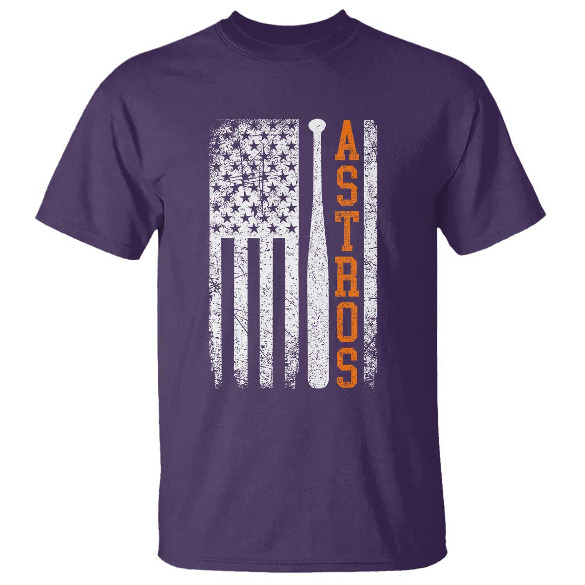 Vintage Astro T Shirt Last Name Baseball American Flag Retro Style 70s 80s 90s