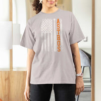 Vintage Astro T Shirt For Women Last Name Baseball American Flag Retro Style 70s 80s 90s