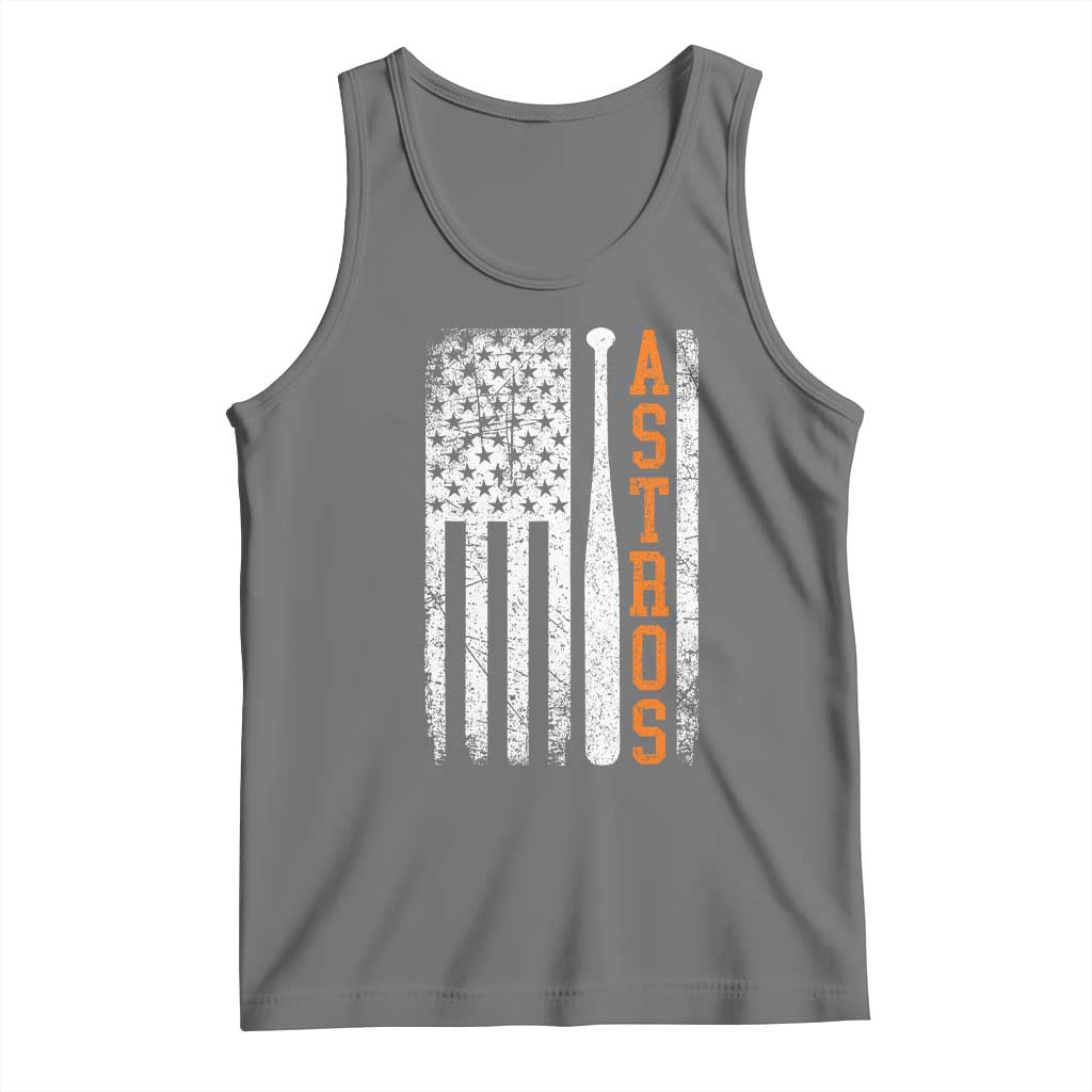 Vintage Astro Tank Top Last Name Baseball American Flag Retro Style 70s 80s 90s
