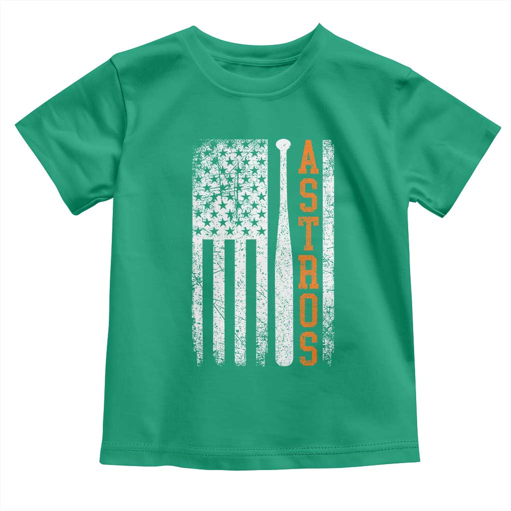 Vintage Astro Toddler T Shirt Last Name Baseball American Flag Retro Style 70s 80s 90s