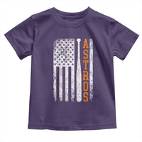 Vintage Astro Toddler T Shirt Last Name Baseball American Flag Retro Style 70s 80s 90s