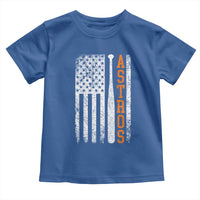 Vintage Astro Toddler T Shirt Last Name Baseball American Flag Retro Style 70s 80s 90s