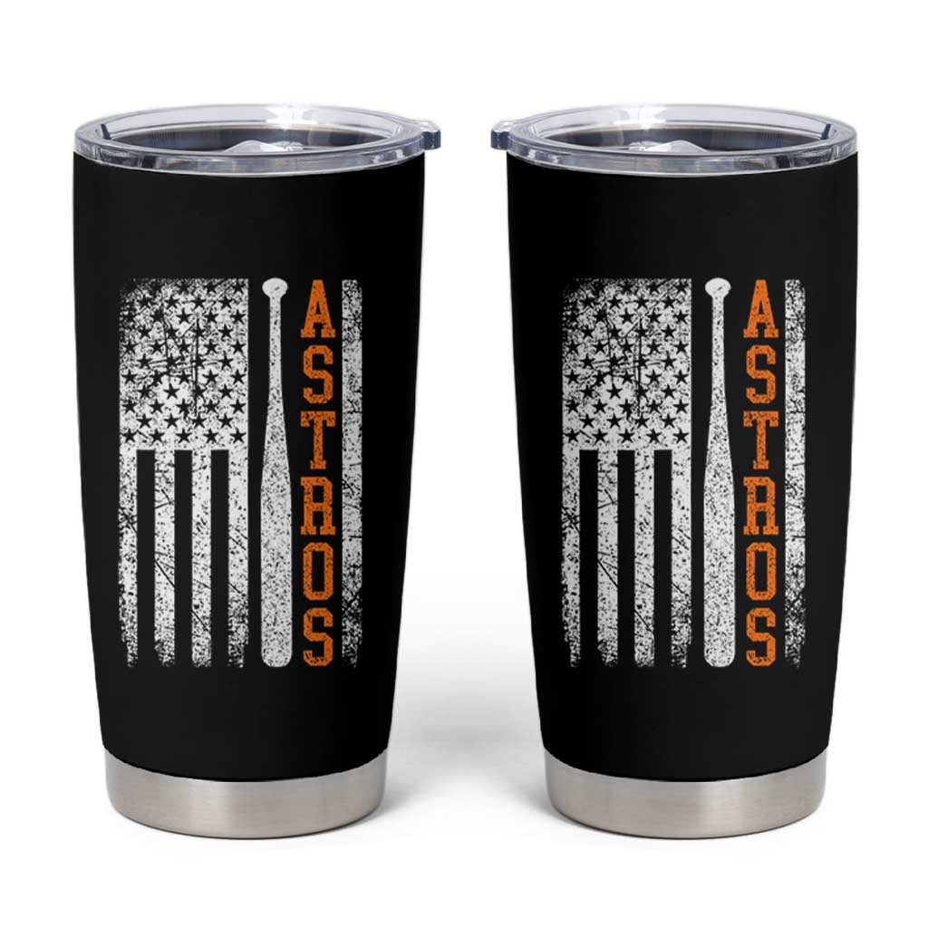 Vintage Astro Tumbler Cup Last Name Baseball American Flag Retro Style 70s 80s 90s