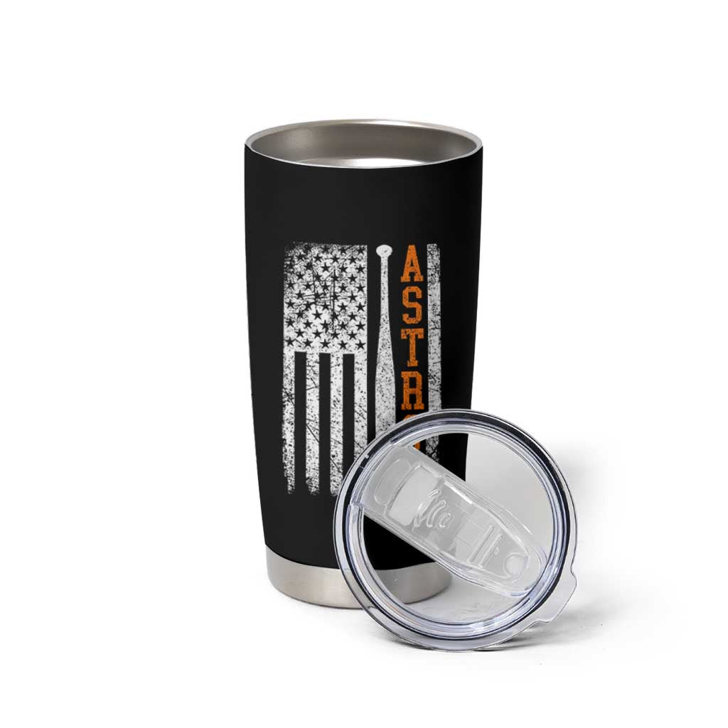 Vintage Astro Tumbler Cup Last Name Baseball American Flag Retro Style 70s 80s 90s