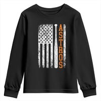 Vintage Astro Youth Sweatshirt Last Name Baseball American Flag Retro Style 70s 80s 90s