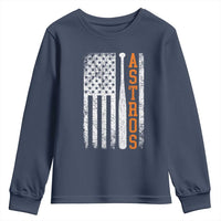 Vintage Astro Youth Sweatshirt Last Name Baseball American Flag Retro Style 70s 80s 90s