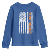 Vintage Astro Youth Sweatshirt Last Name Baseball American Flag Retro Style 70s 80s 90s
