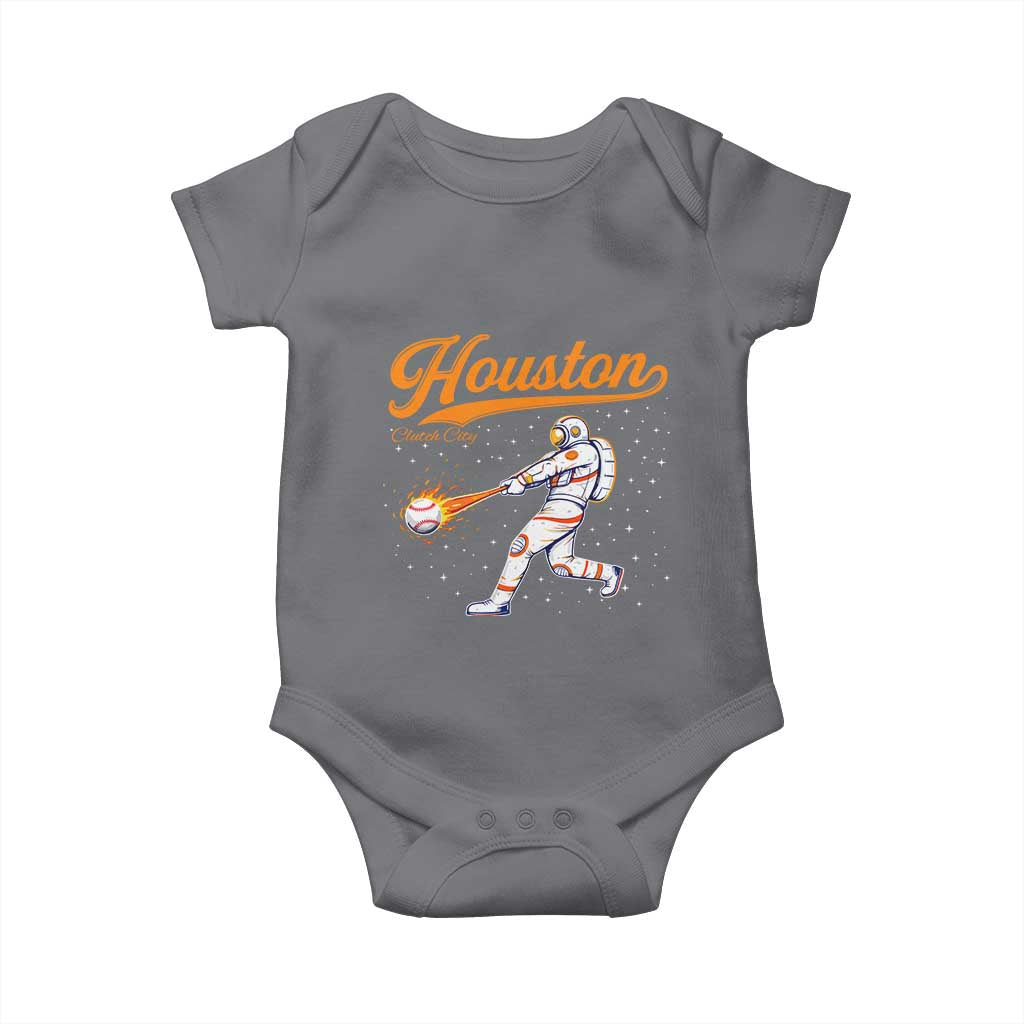 Houston Clutch City Baby Onesie Astronaut Baseball Player In Space