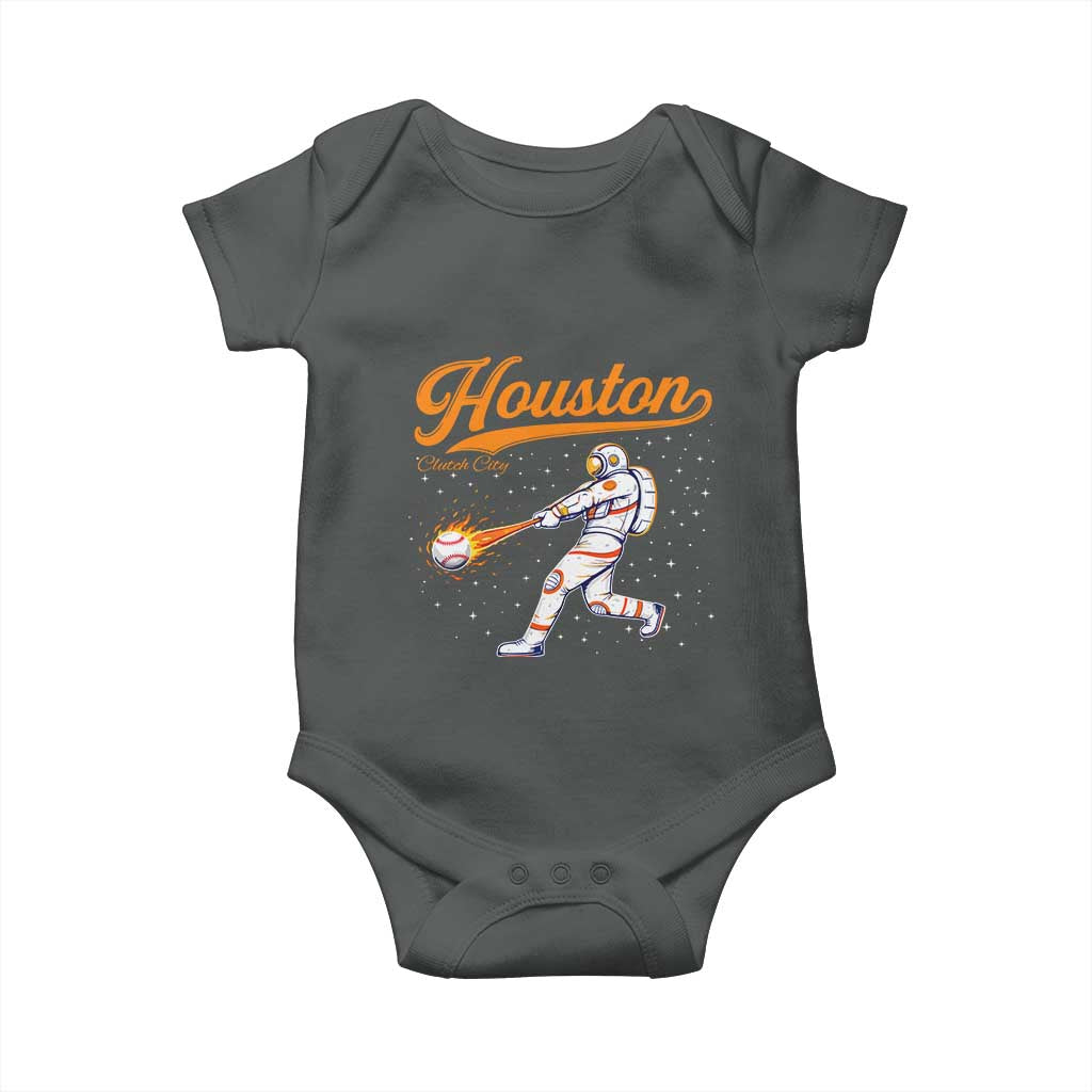 Houston Clutch City Baby Onesie Astronaut Baseball Player In Space