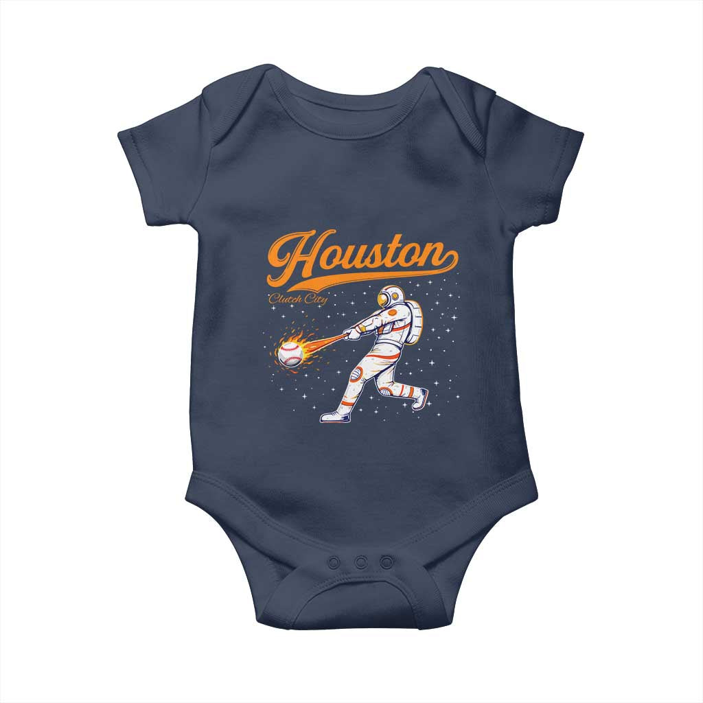 Houston Clutch City Baby Onesie Astronaut Baseball Player In Space