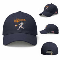 Houston Clutch City Baseball Cap Astronaut Baseball Player In Space