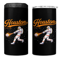 Houston Clutch City 4 in 1 Can Cooler Tumbler Astronaut Baseball Player In Space