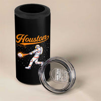 Houston Clutch City 4 in 1 Can Cooler Tumbler Astronaut Baseball Player In Space