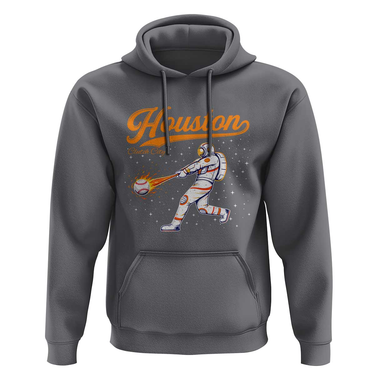 Houston Clutch City Hoodie Astronaut Baseball Player In Space