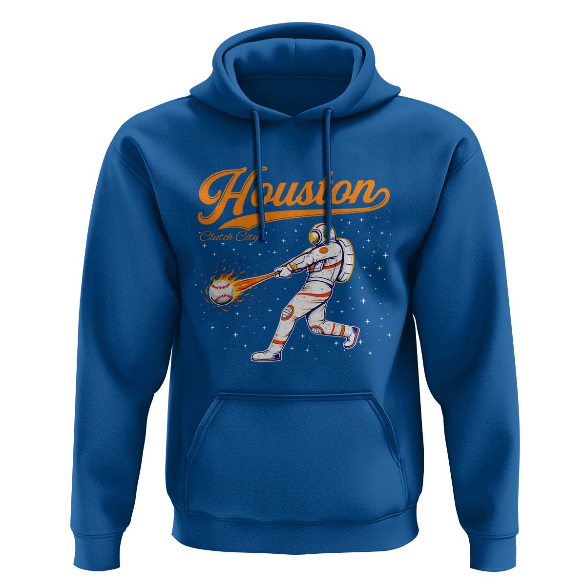 Houston Clutch City Hoodie Astronaut Baseball Player In Space
