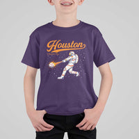 Houston Clutch City T Shirt For Kid Astronaut Baseball Player In Space