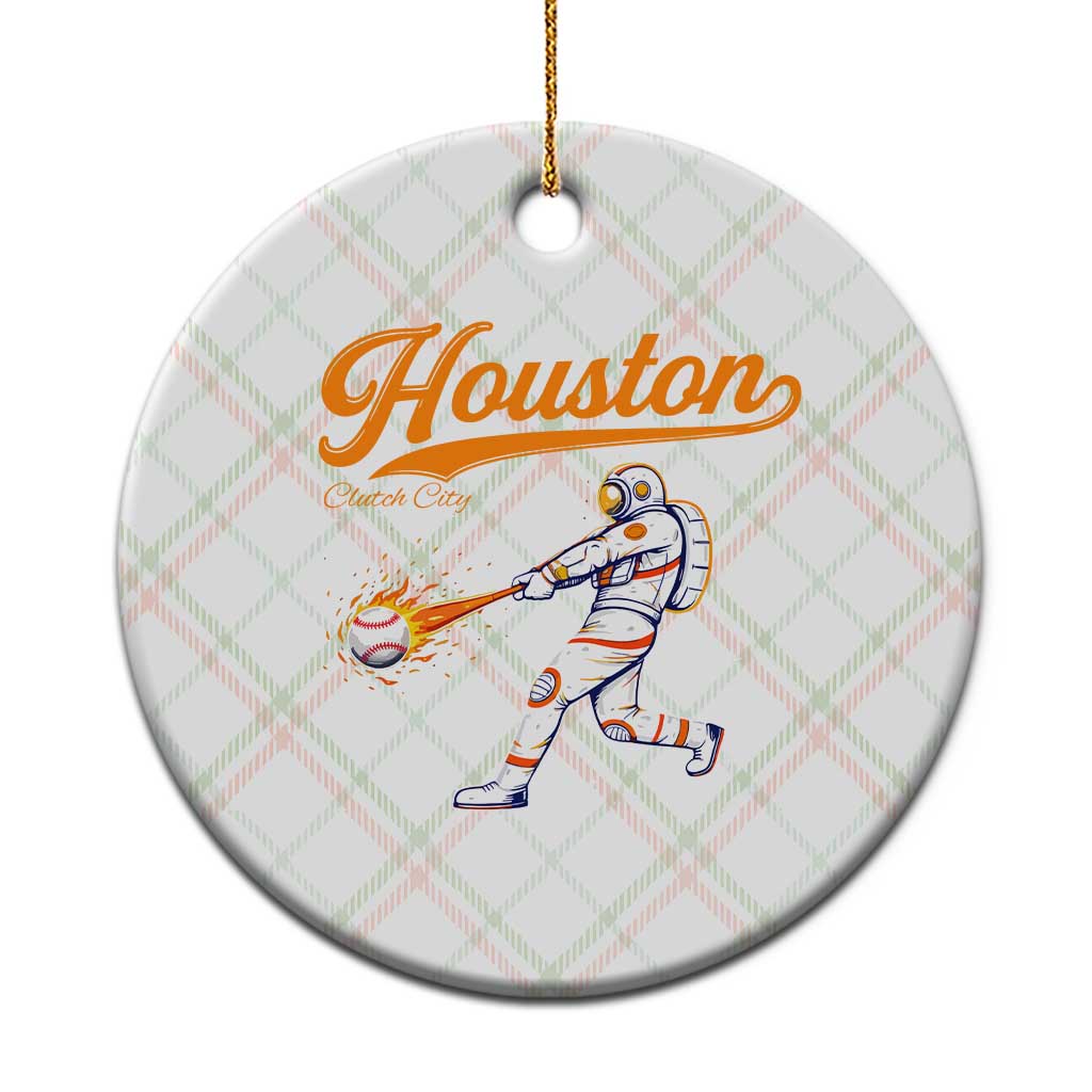 Houston Clutch City Ceramic Ornament Astronaut Baseball Player In Space