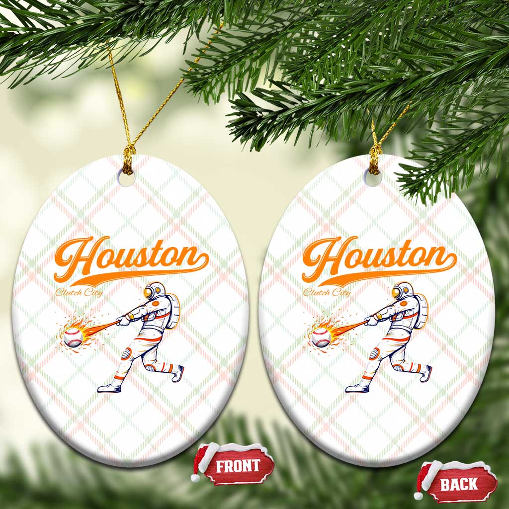 Houston Clutch City Ceramic Ornament Astronaut Baseball Player In Space